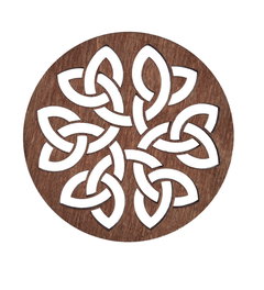 Hermia Lugh - Rose Juego de Salvamanteles de Madera de 4 Piezas Rosa